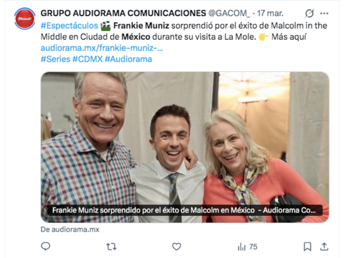 Frankie Muniz asombrado éxito de 'Malcom in the Middle' en México