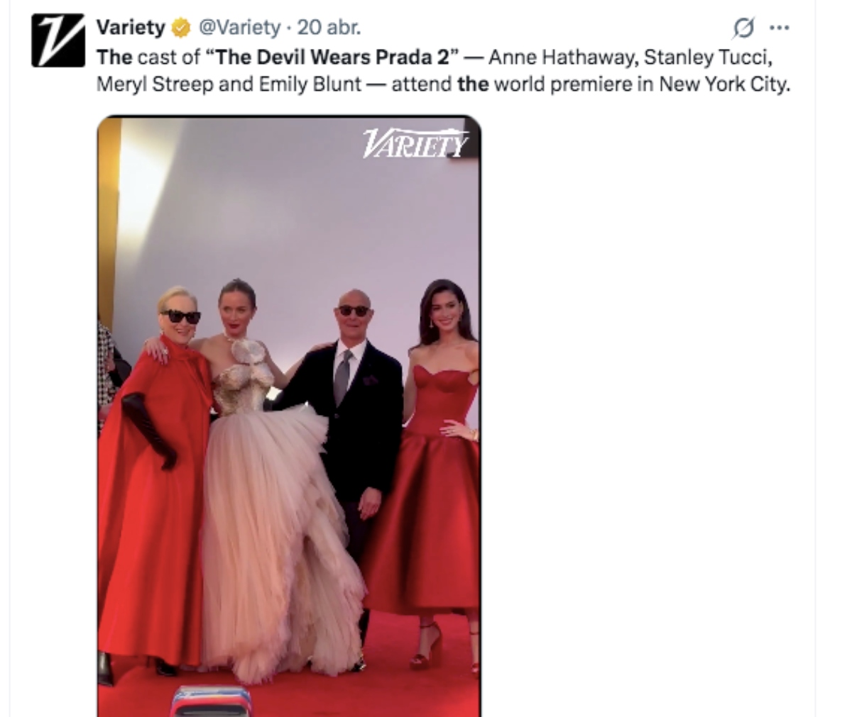'The Devil Wears Prada 2' tiene su premiere en Nueva York