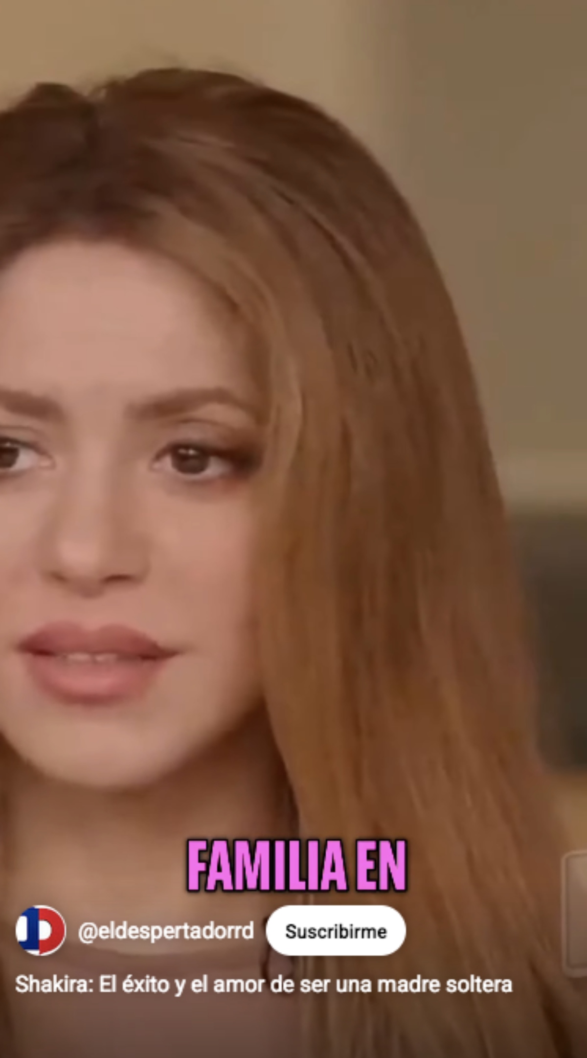 Shakira habla de ser una mamá soltera