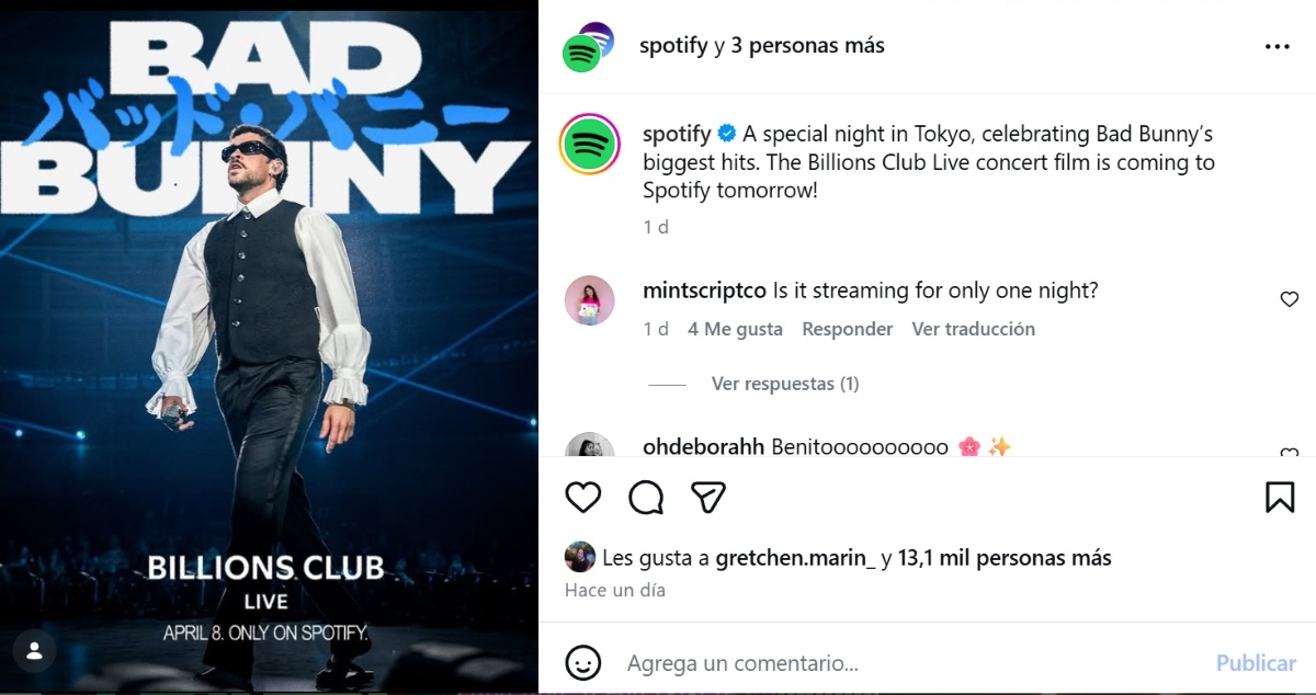 Bad Bunny Tokio concierto