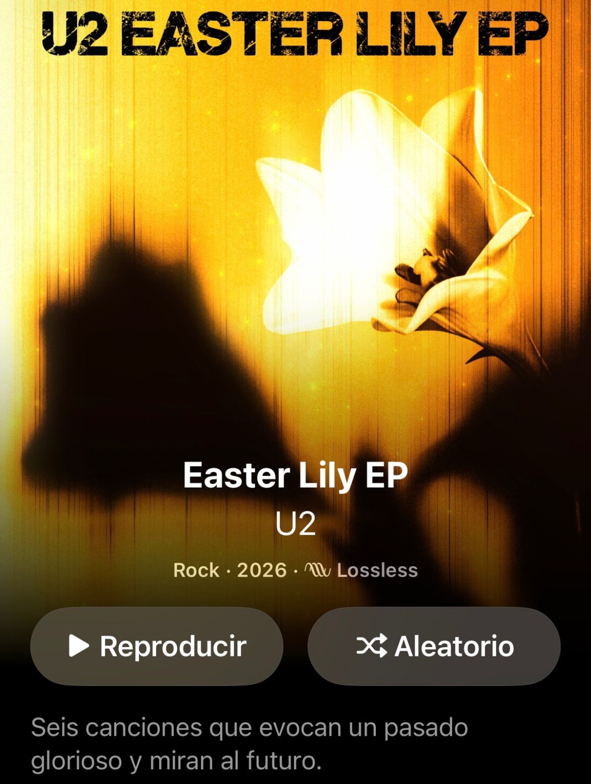 U2 estrena su nuevo EP 'Easter Lily'