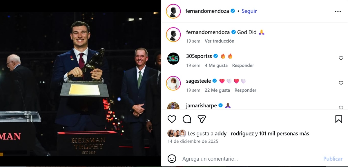 Draft NFL 2026, Fernando Mendoza