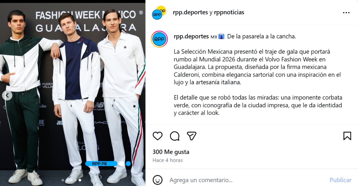 Selección Mexicana traje