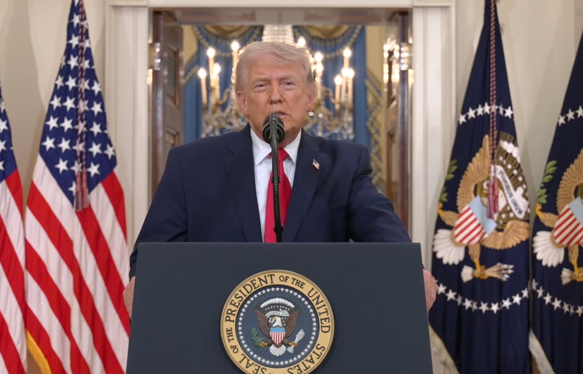 Trump da mensaje a la nación y dice que la guerra con Irán acabará en 3 semanas