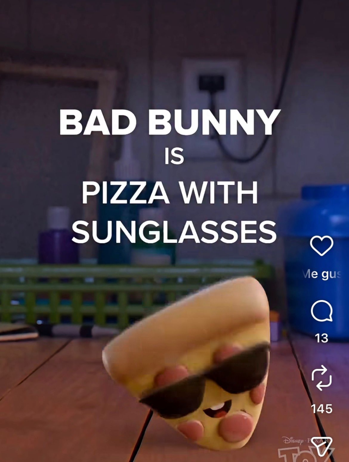 Bad Bunny será 'Pizza con Gafas de Sol' en la película Toy Story 5