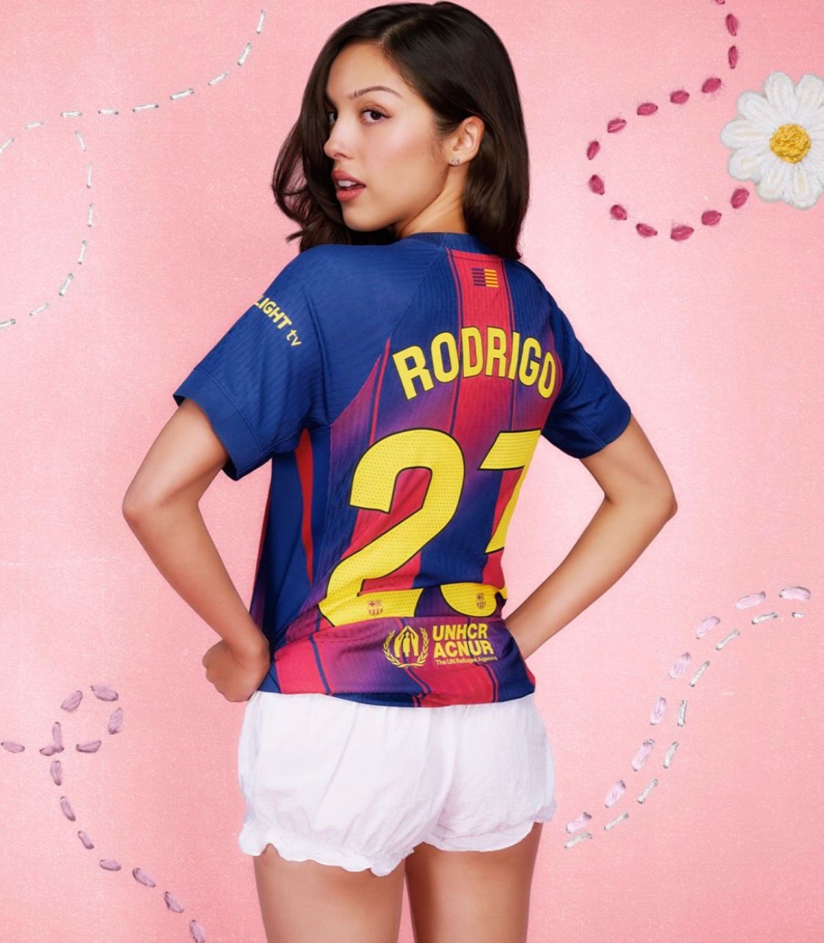 Olivia Rodrigo protagonista de la camiseta del Barça