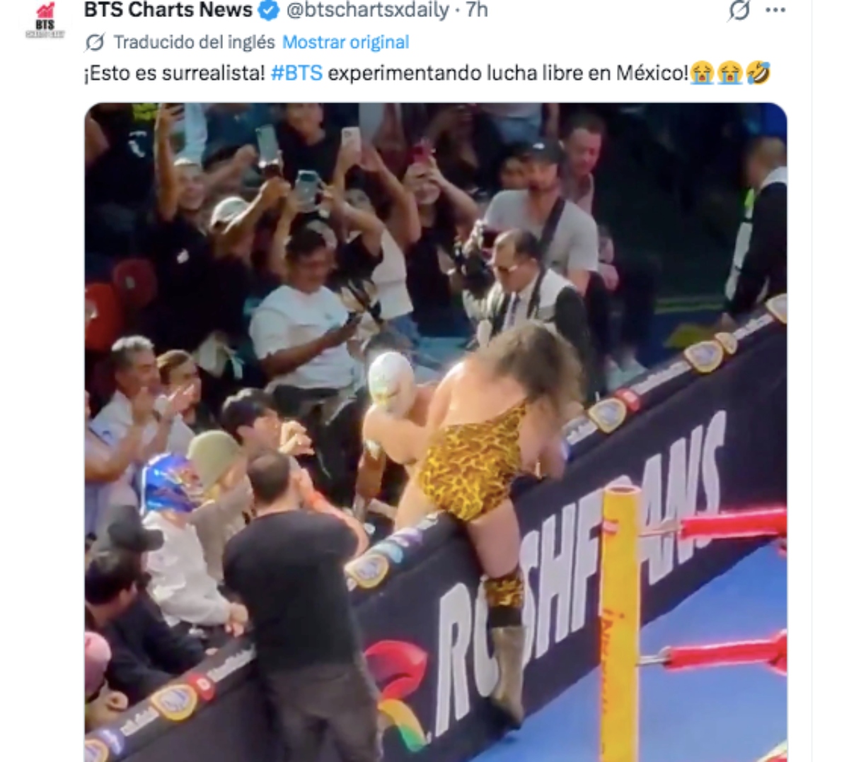 BTS en la lucha libre mexicana