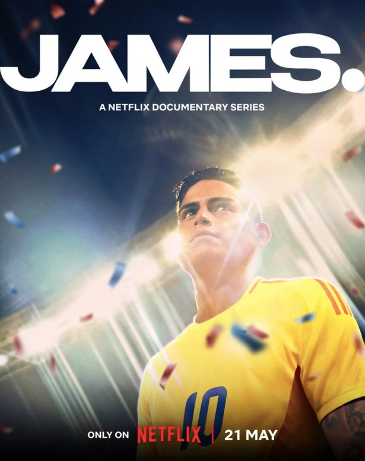 El futbolista James Rodríguez estrenará docuserie en Netflix