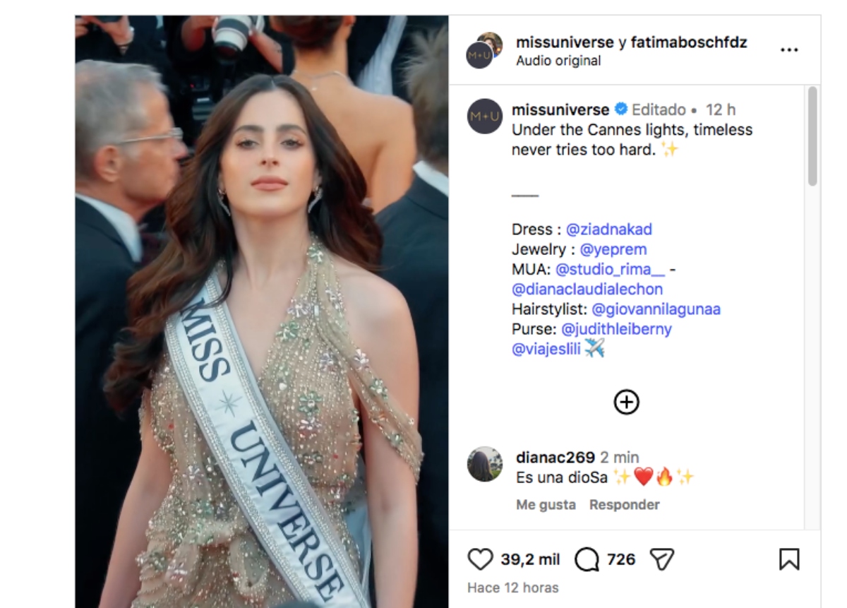 Fátima Bosch hace su debut en el Festival de Cannes
