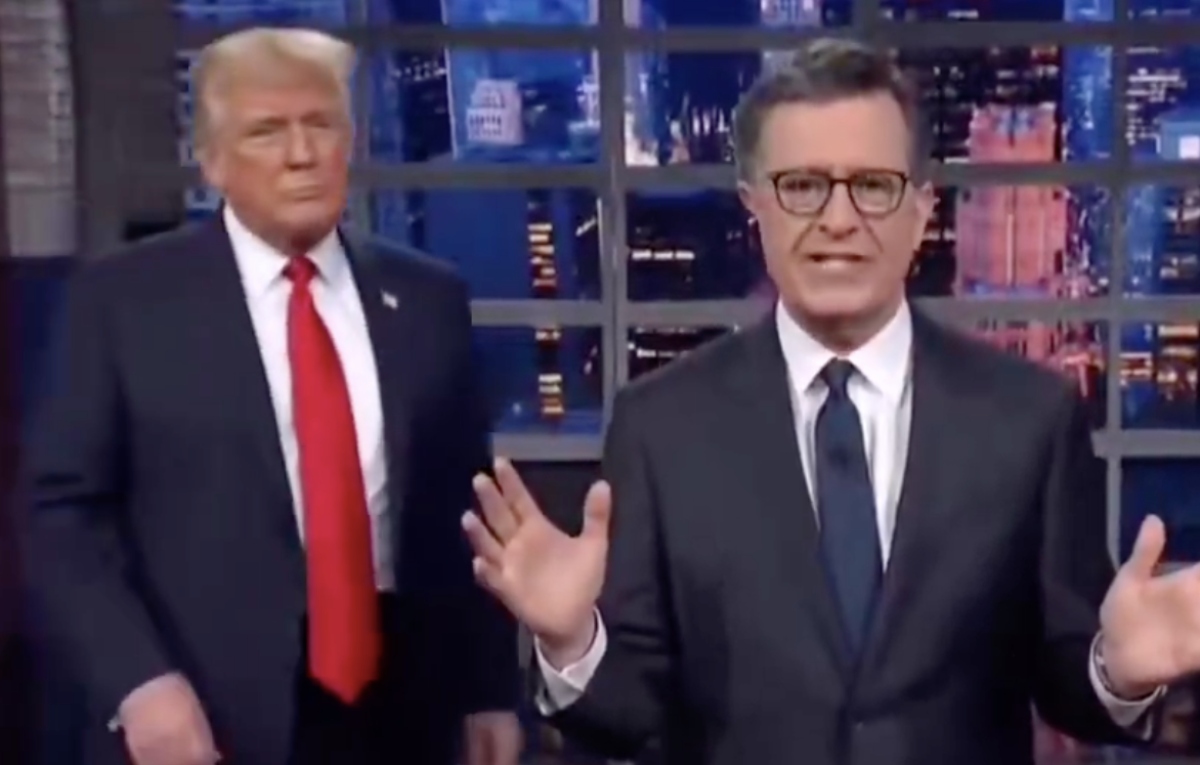 Trump se burla celebrando el final de ‘The Late Show’ de Stephen Colbert