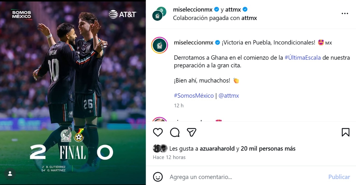 México vence a Ghana