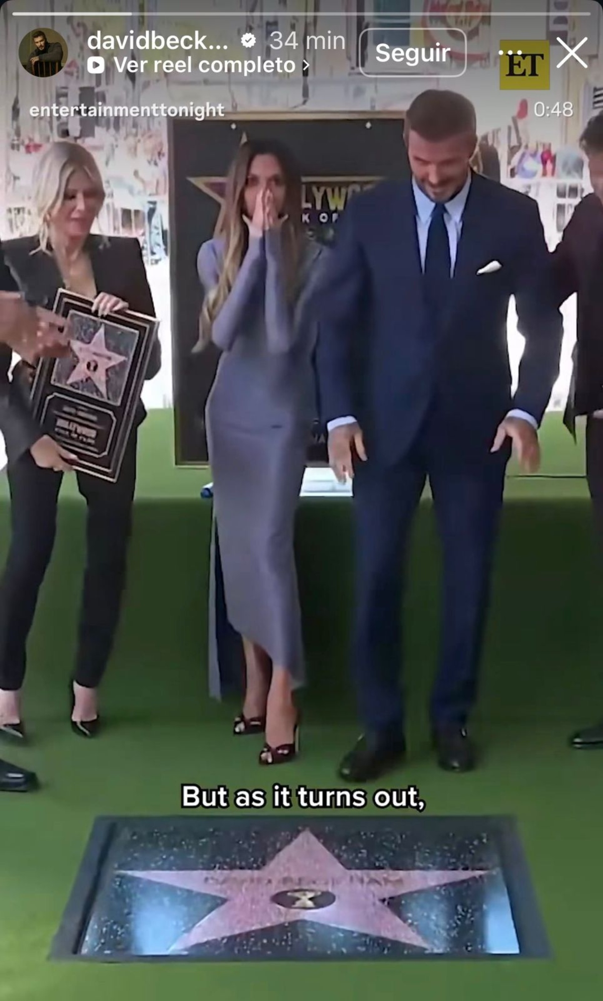 David Beckham estrella en el Paseo de la Fama de Hollywood