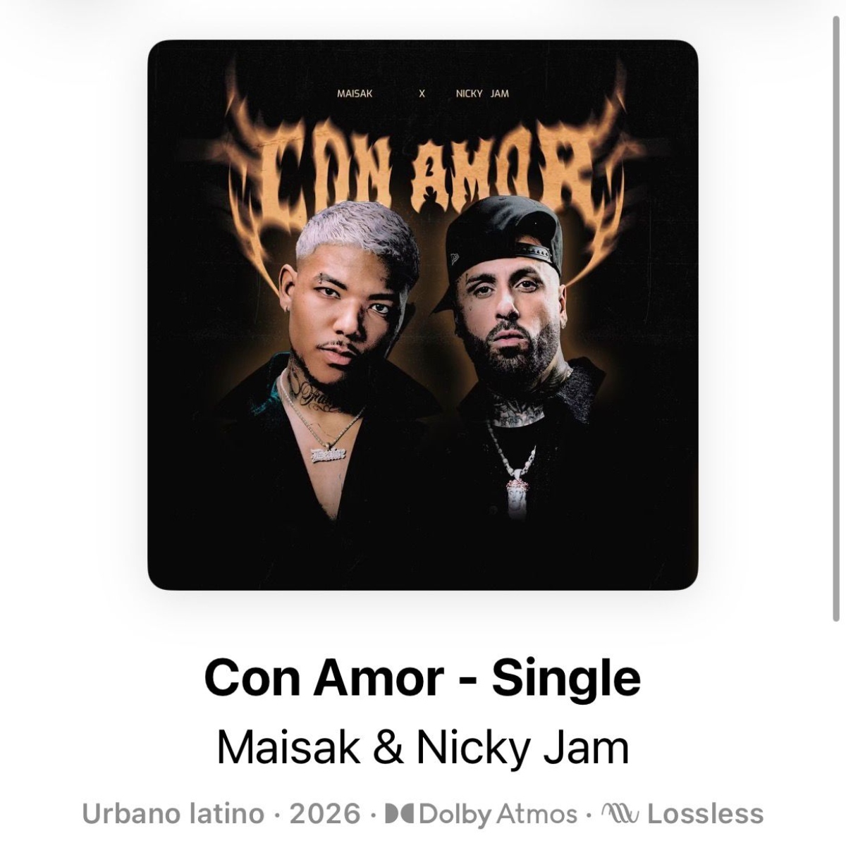 Maisak y Nicky Jam lanzaron su canción 'Con amor'