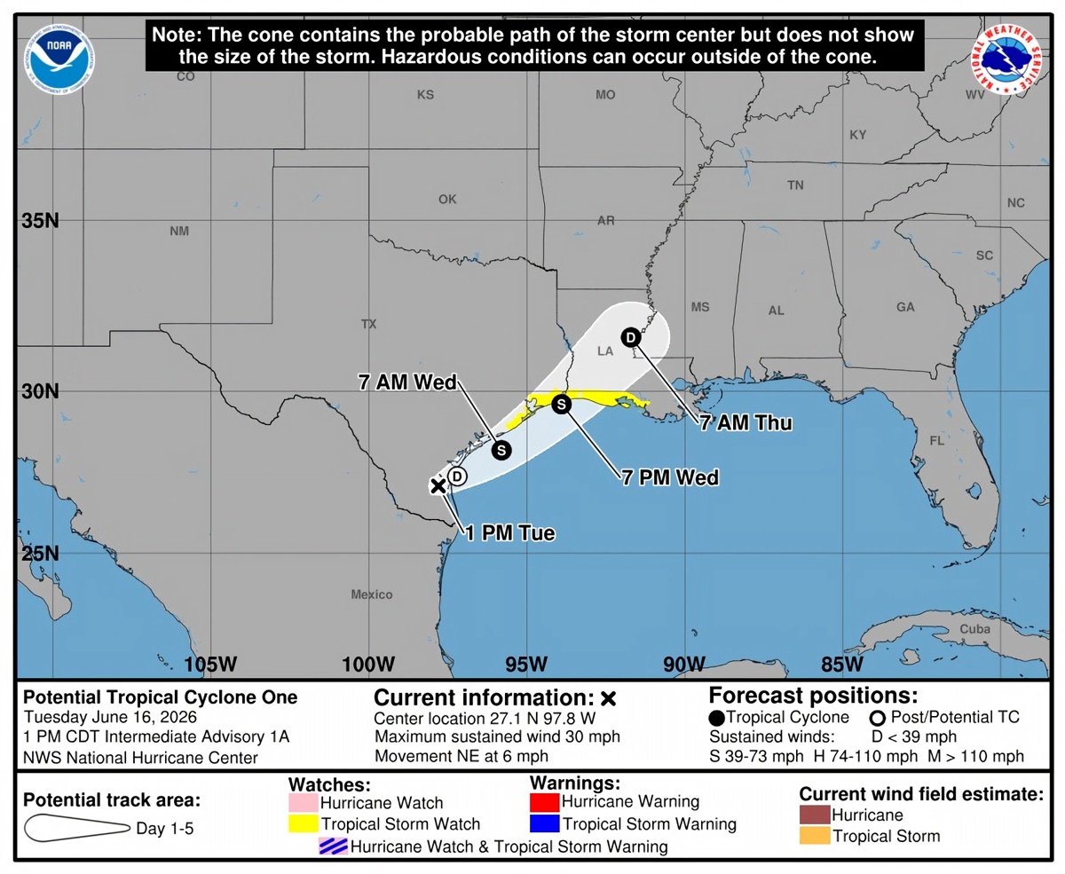Arthur amenaza a millones de personas en Texas; es la primera tormenta tropical de la temporada