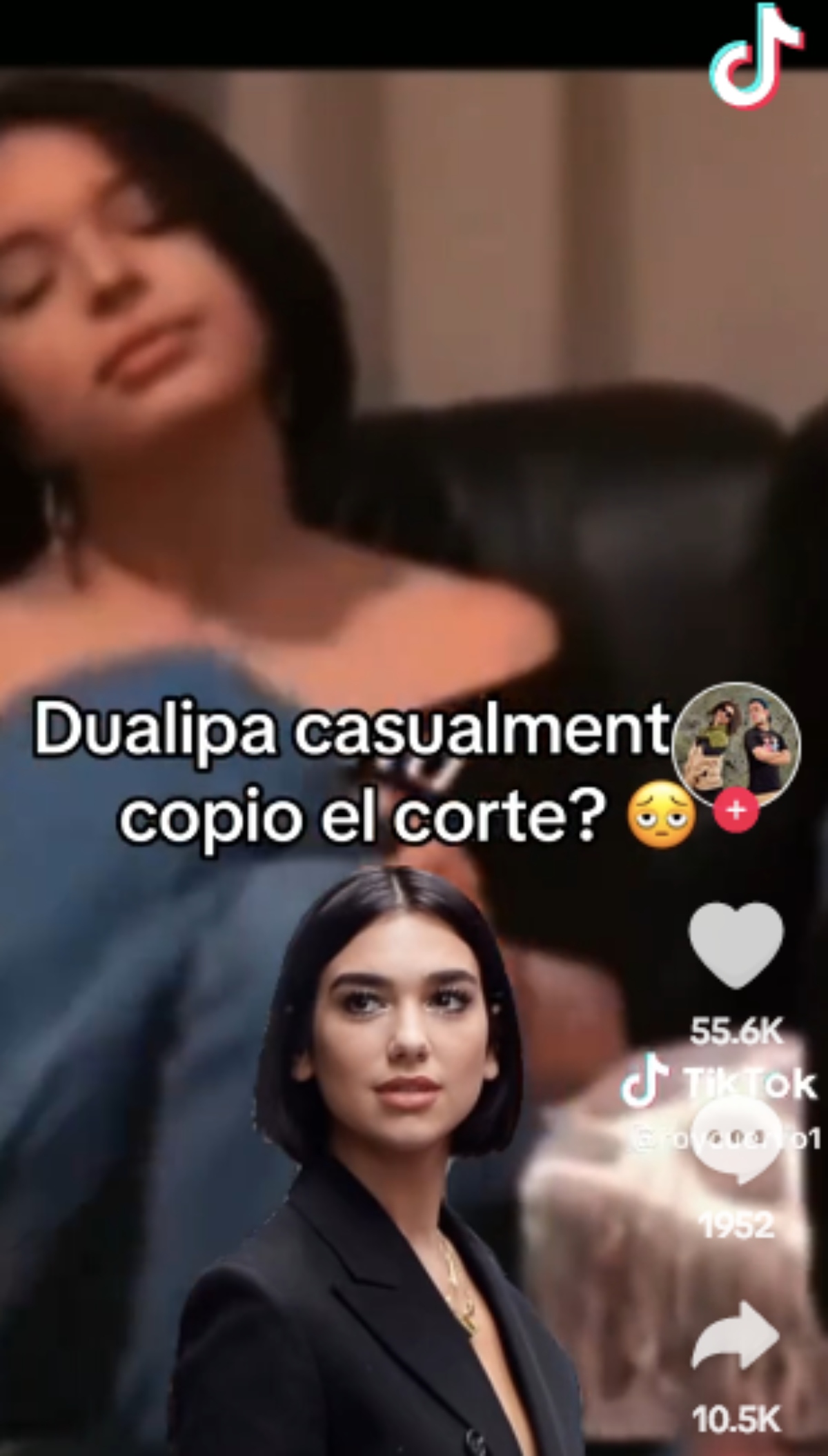 video of Ángela Aguilar saying that Dua Lipa copied her look