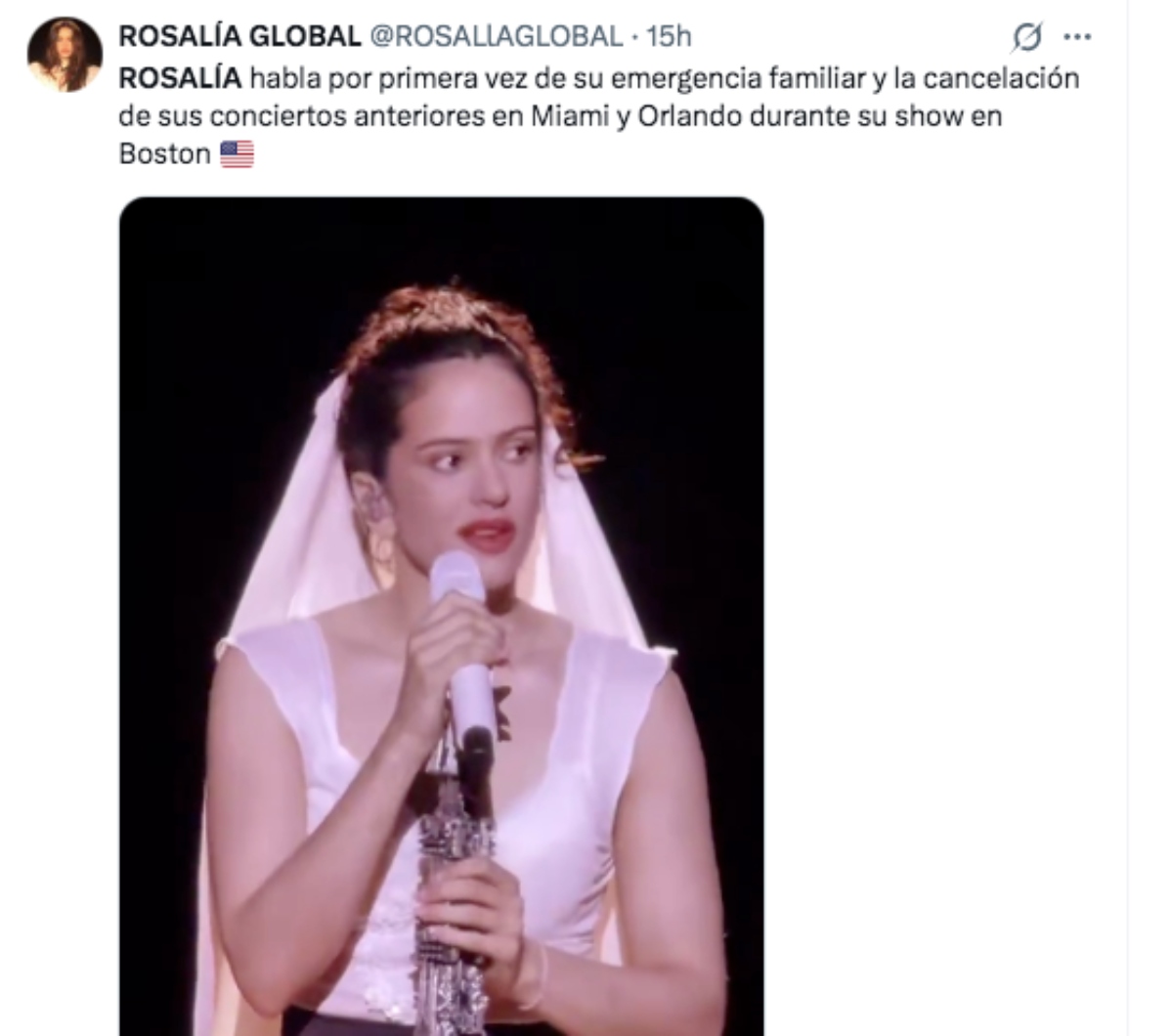 Rosalía sale con sorpresas en el primer concierto de su gira por EEUU