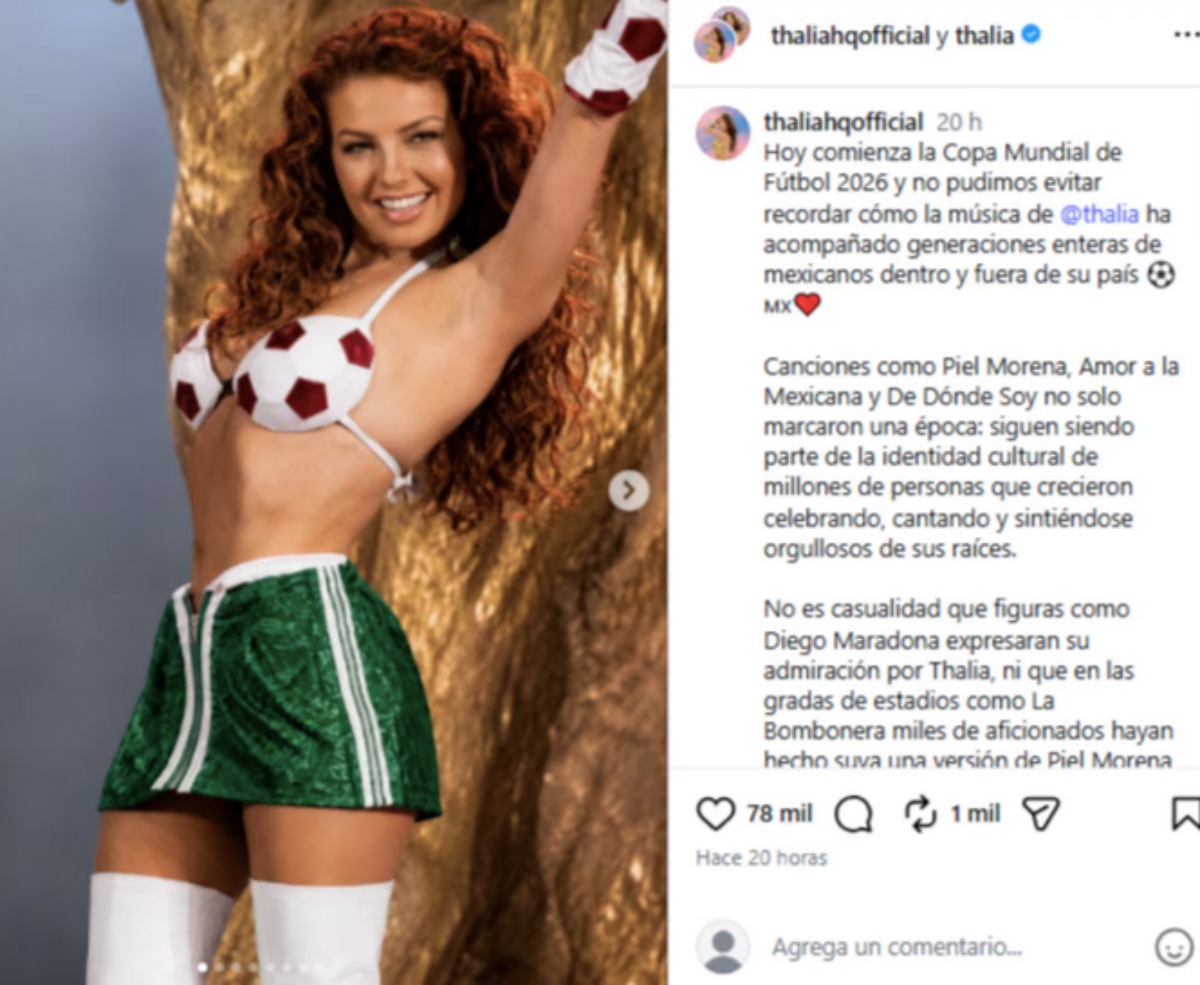 Thalía recuerda momento con Maradona