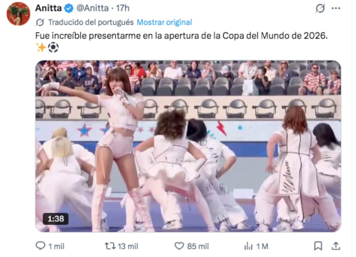 Katy Perry, Anitta y Lisa brillan en la inauguración del Mundial en EEUU