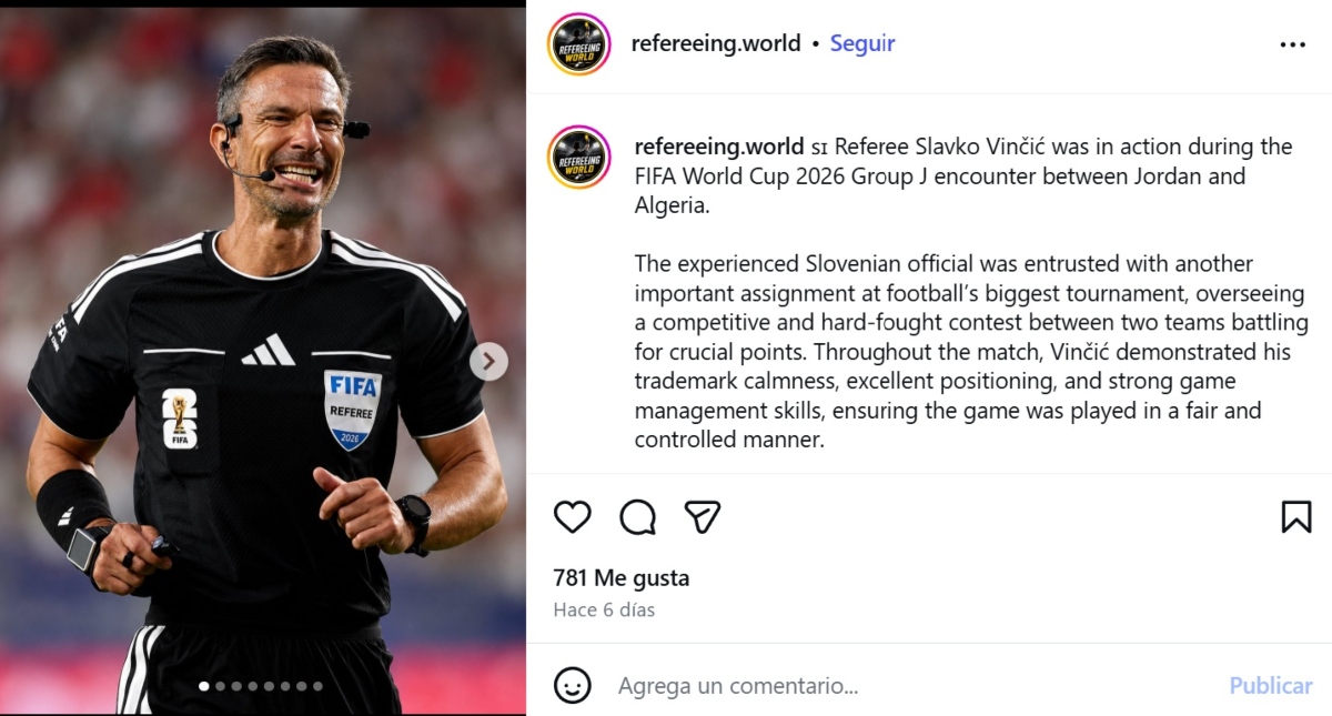 México Ecuador árbitro, Slavko Vinčić