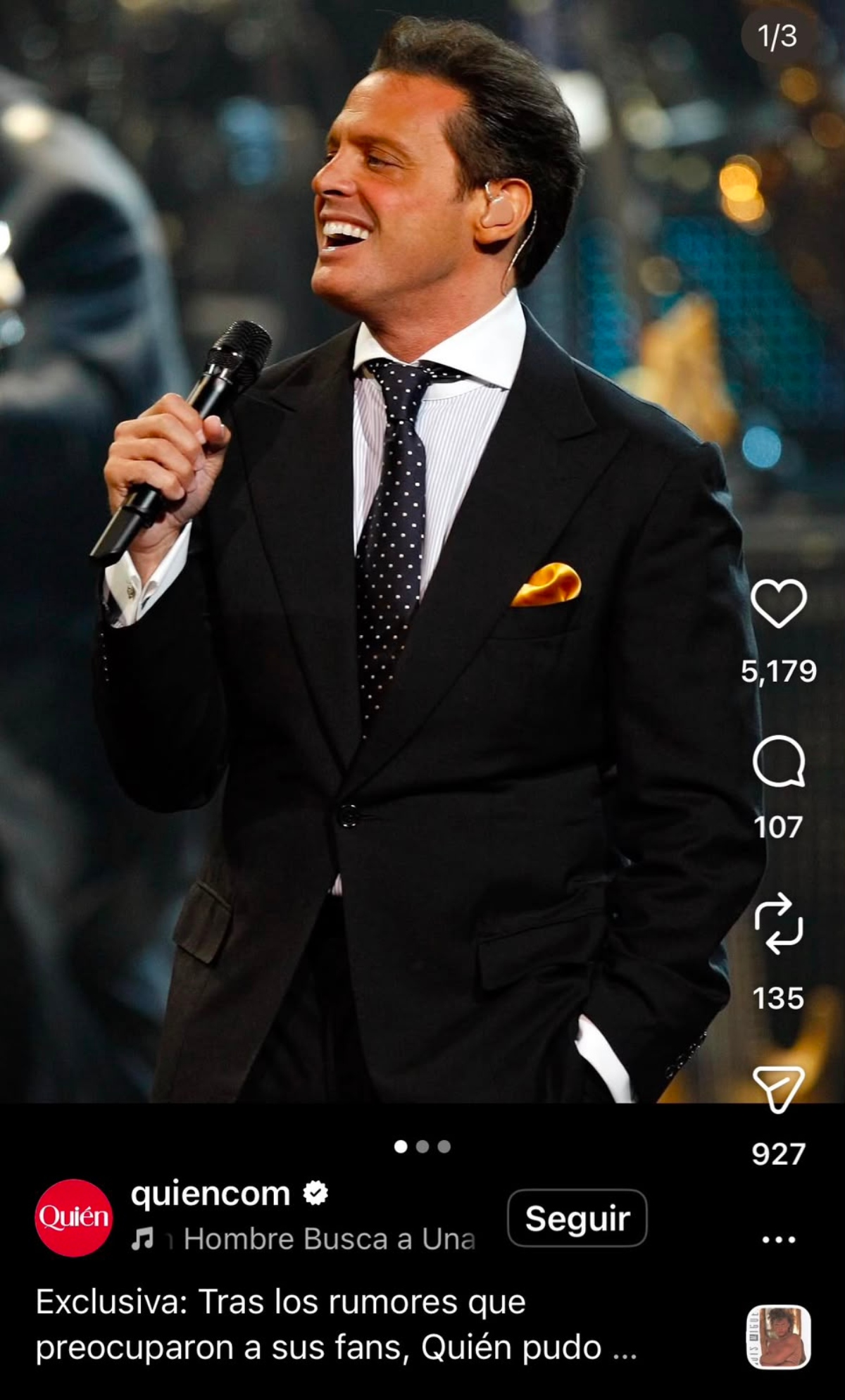 Dan más detalles sobre la salud de Luis Miguel tras operación