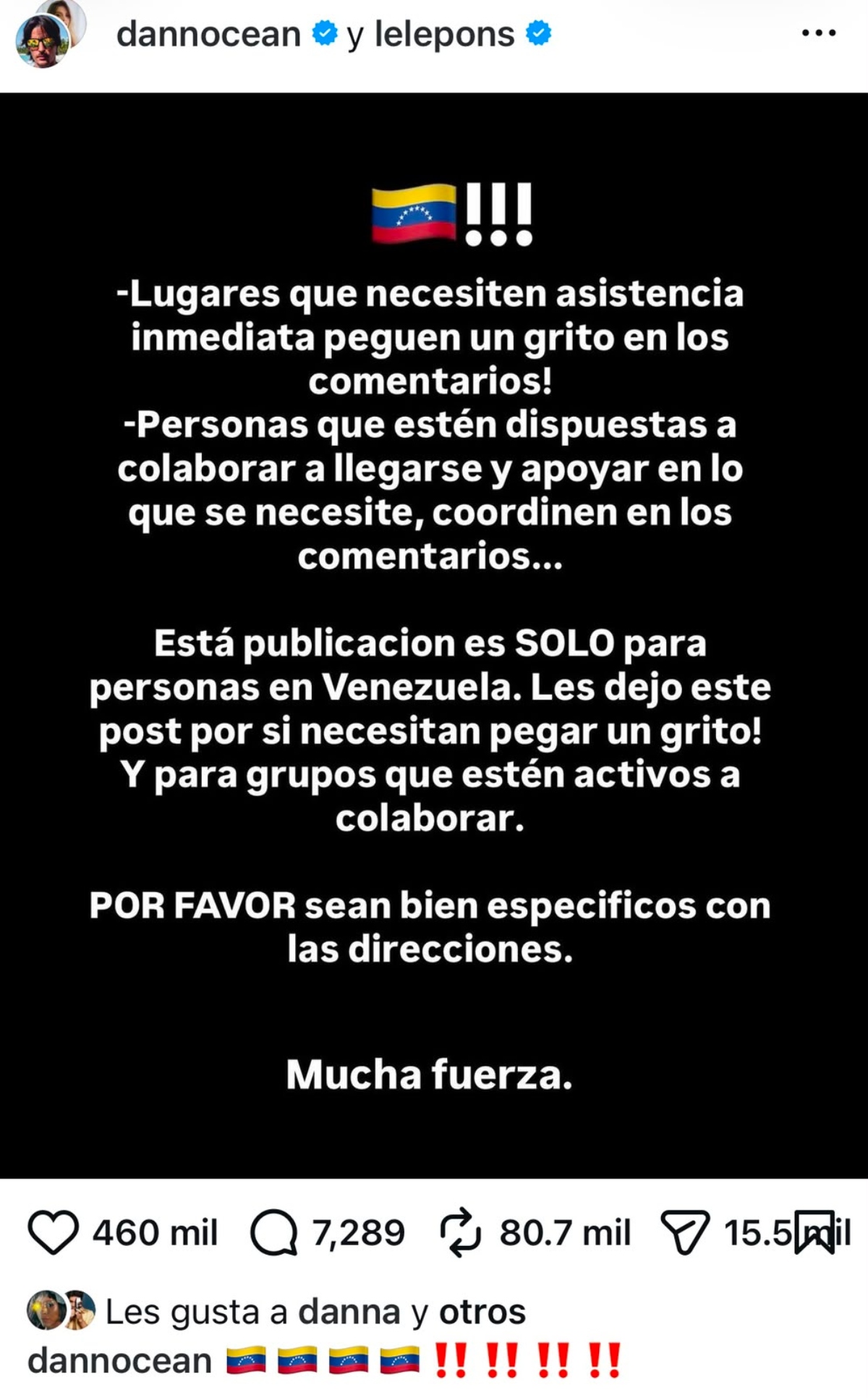 Ricardo Montaner pide oraciones y apoyo por Venezuela
