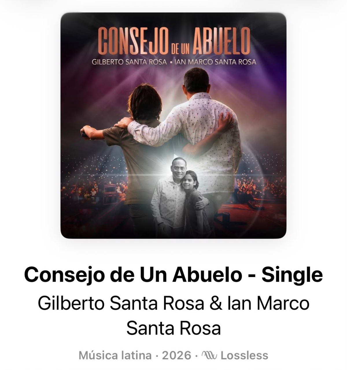Gilberto Santa Rosa presenta nueva canción junto a su nieto