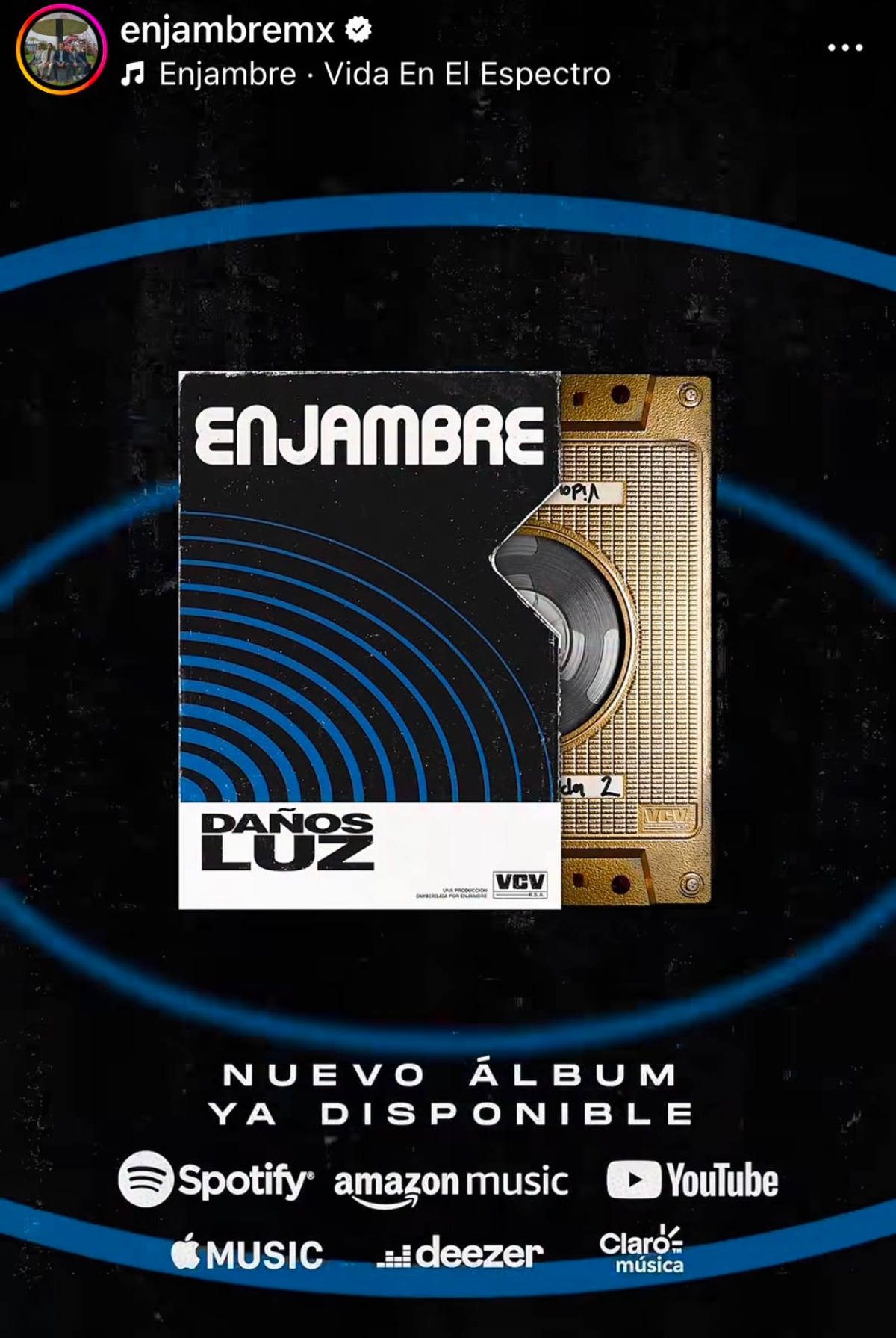 La banda mexicana Enjambre presenta su nuevo disco 'Daños Luz'