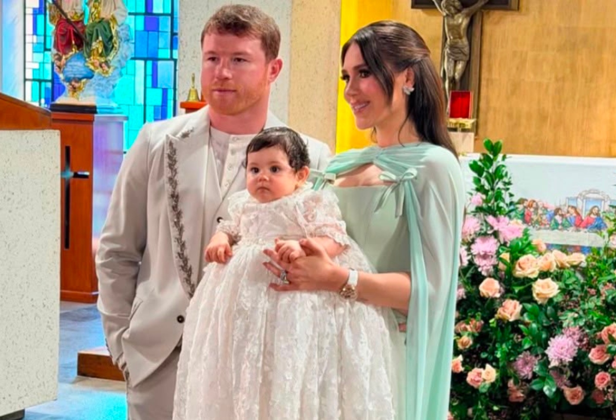 Presumen fotos del lujoso bautizo de la bebé de Canelo Álvarez