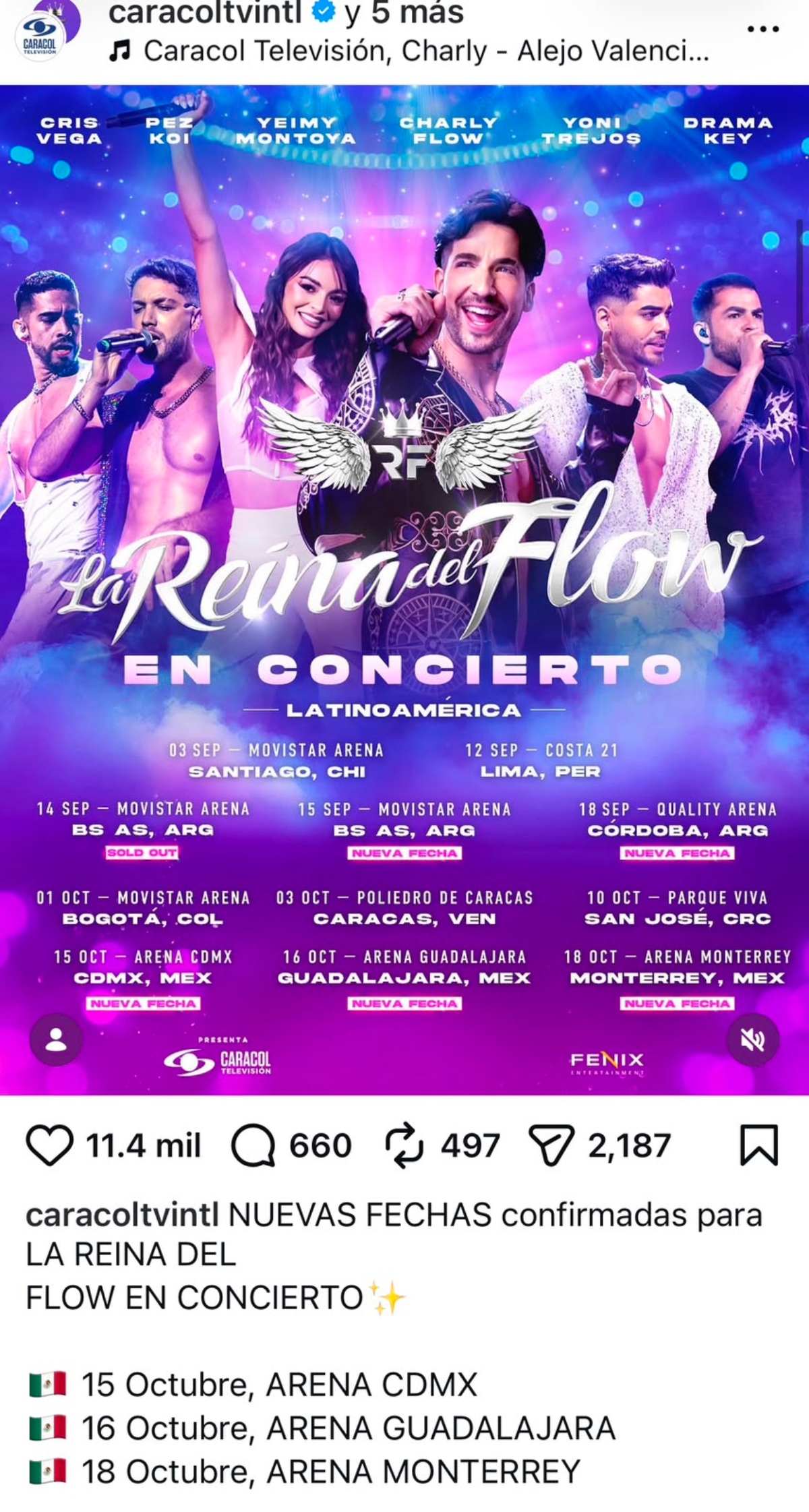 Juan Palau lleva la gira de 'La Reina del Flow' por varias ciudades
