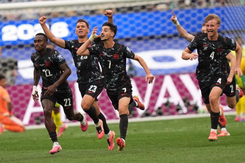 Canada is the first team to qualify for the Round of 16