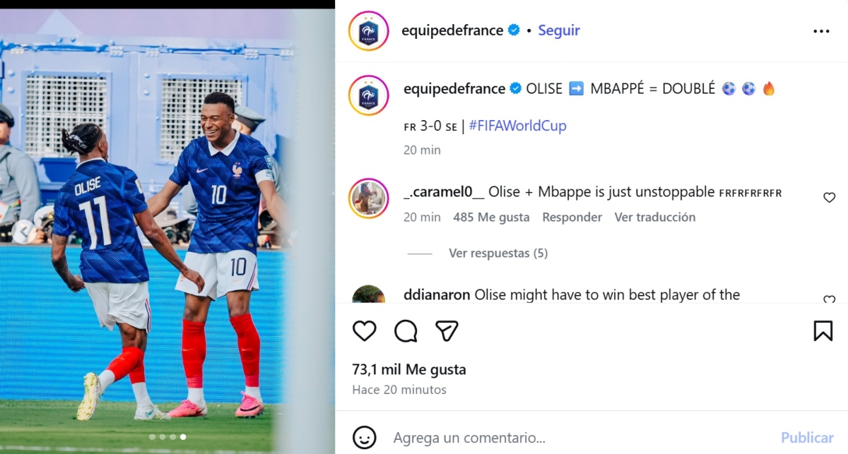 Mbappé guía a Francia