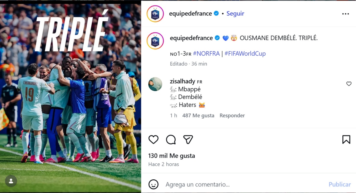 Dembélé destroza a Noruega