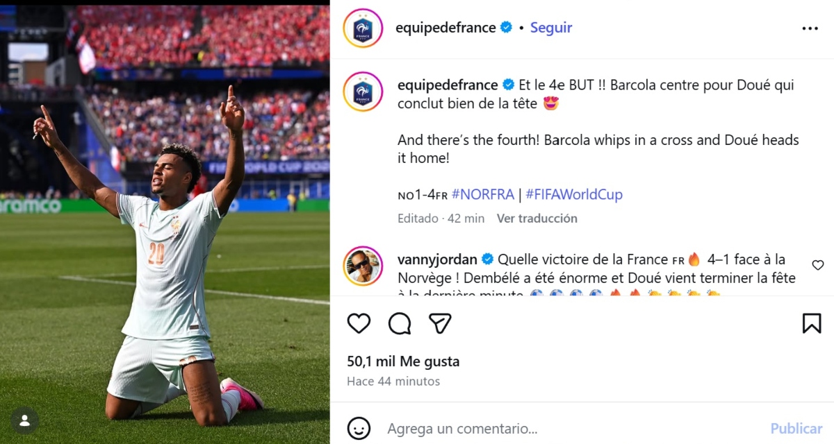 Dembélé destroza a Noruega
