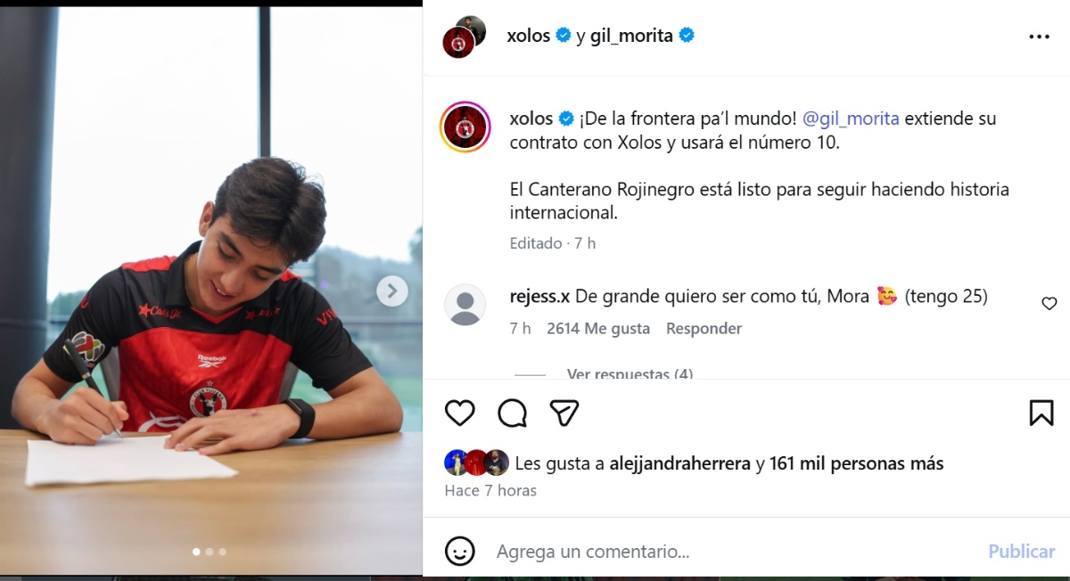 Gilberto Mora renueva con Xolos