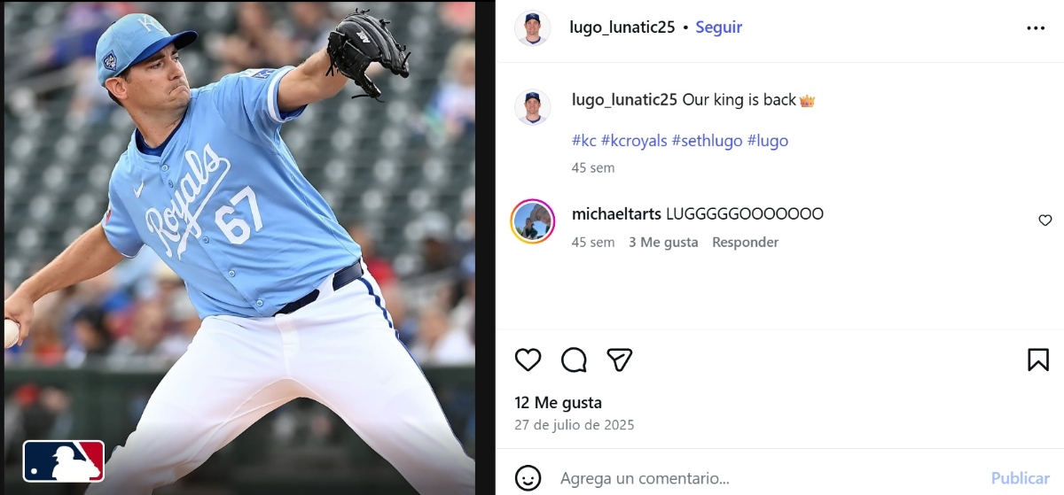 Seth Lugo pelotazo