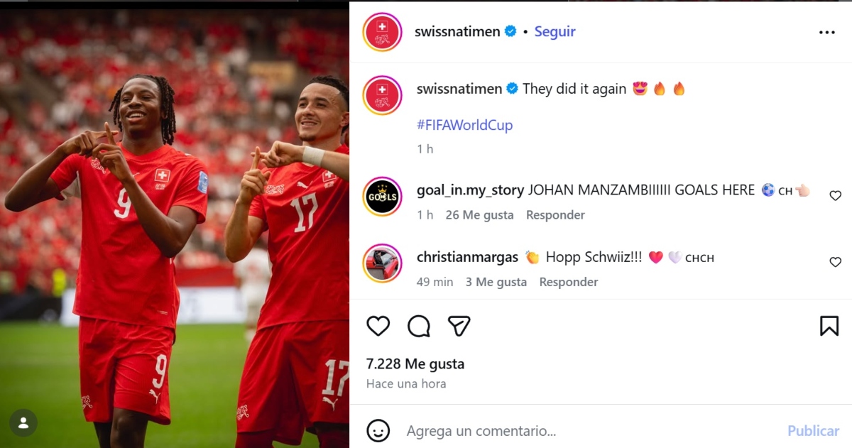 Suiza vence a Canadá