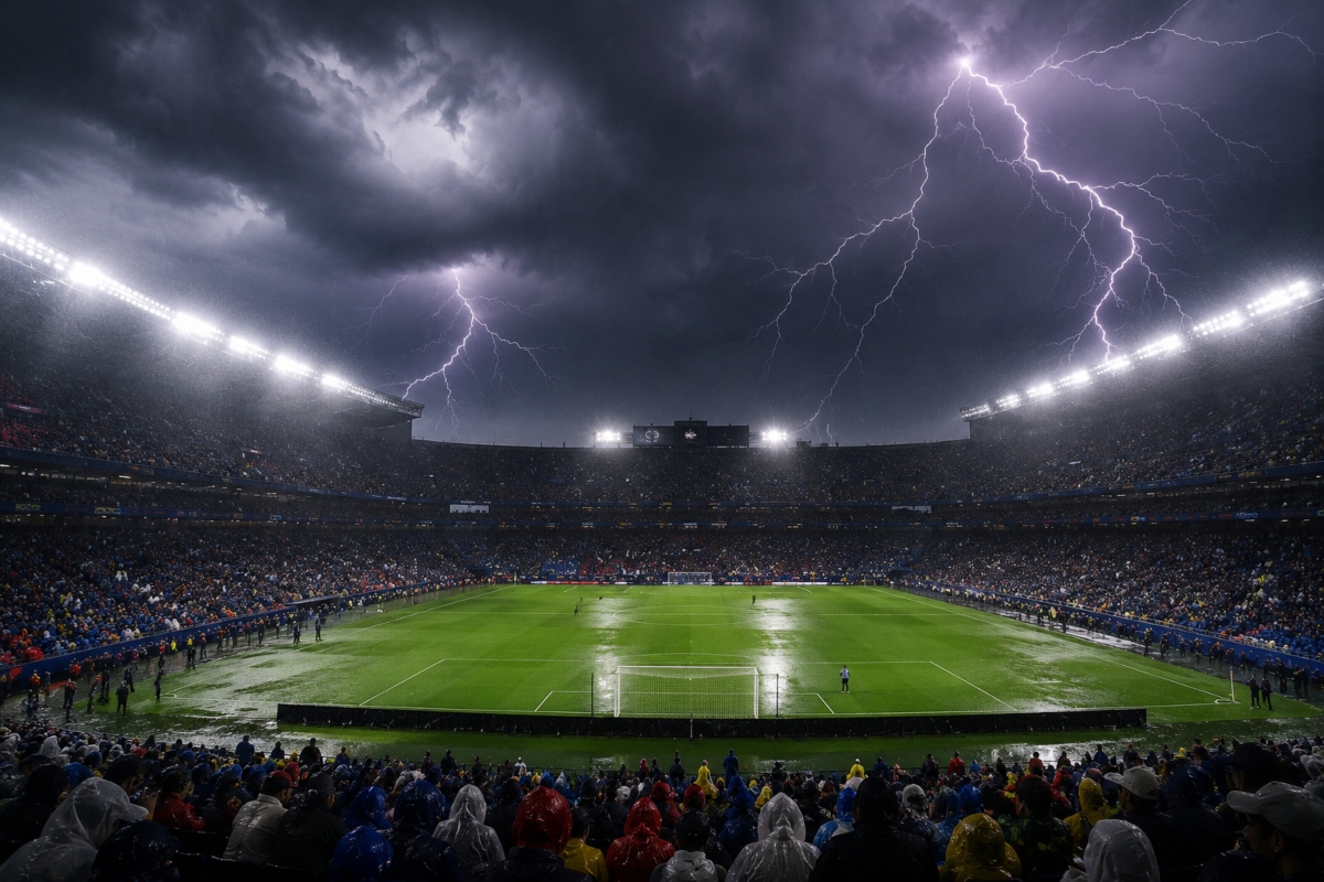 Tormenta detiene el Francia-Irak