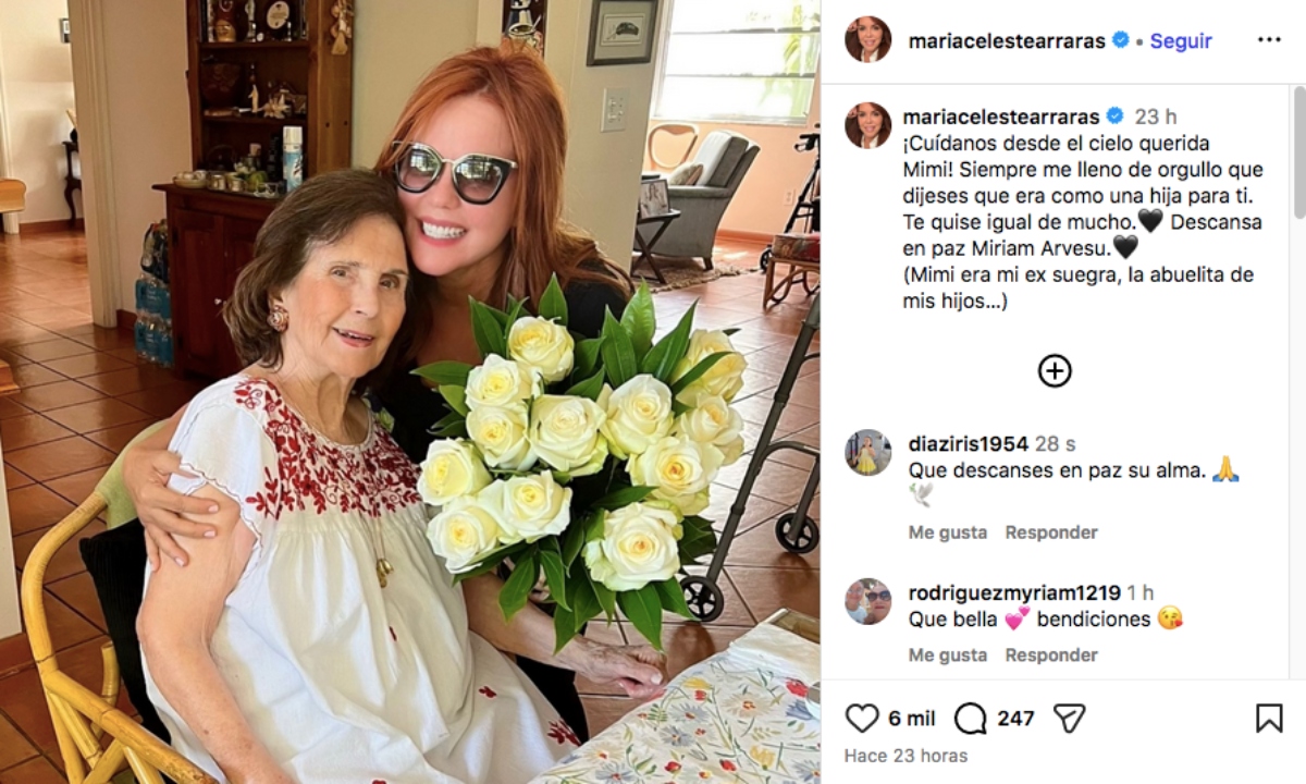 María Celeste Arrarás se viste de luto