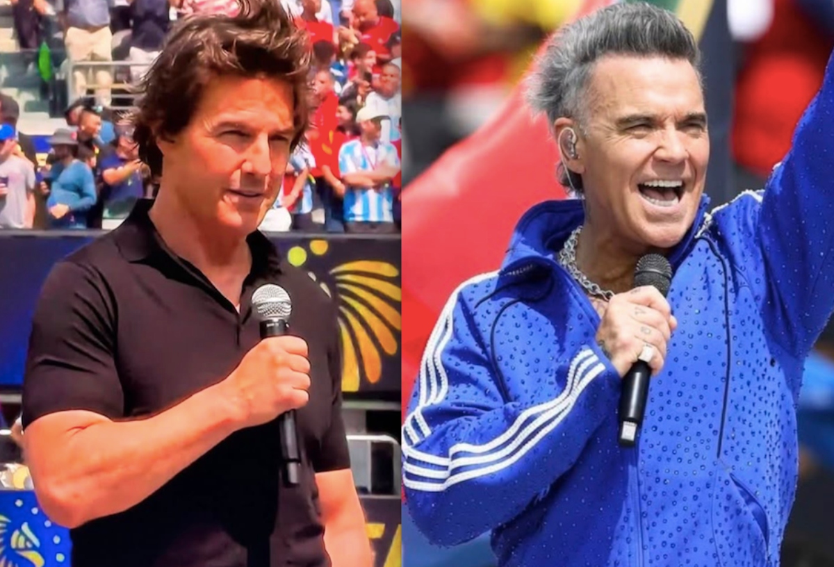 Tom Cruise y Robbie Williams sorprenden con aparición en la final del Mundial 2026
