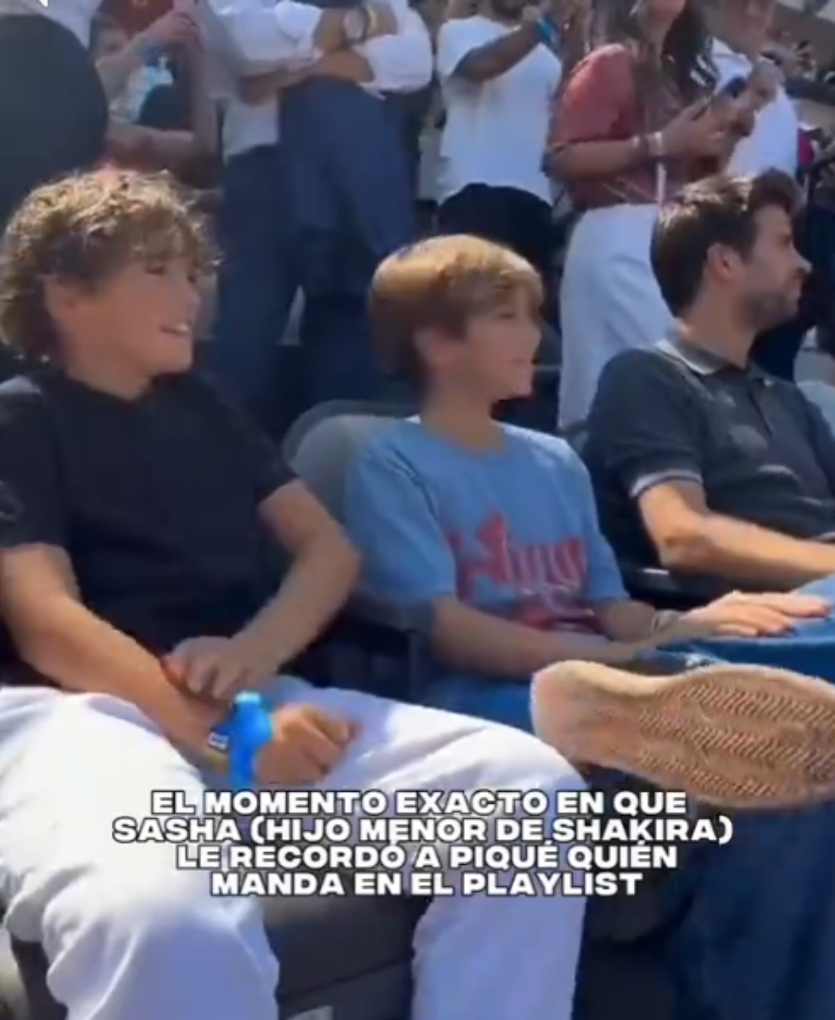Se hace viral video de Piqué escuchando a Shakira en plena final del Mundial