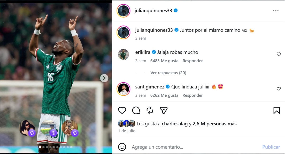 Julián Quiñones cambio Mundial