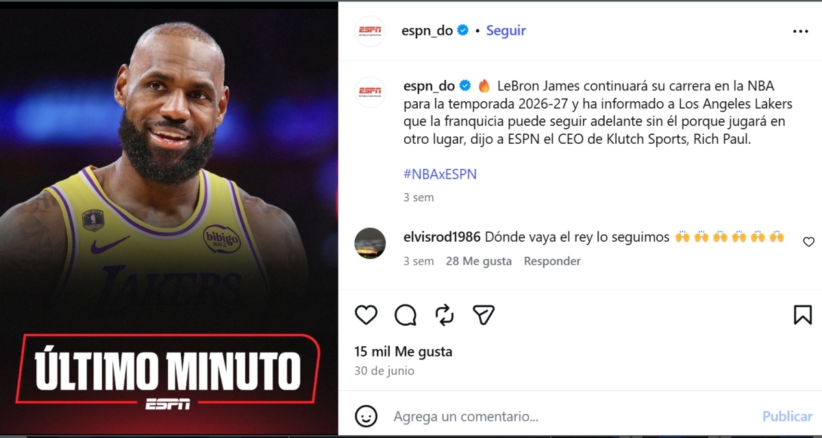 LeBron James ficha con Philadelphia 76ers