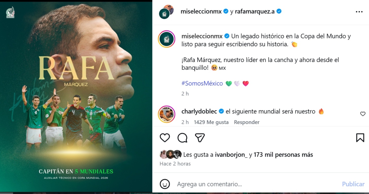 Rafa Márquez dirige a México