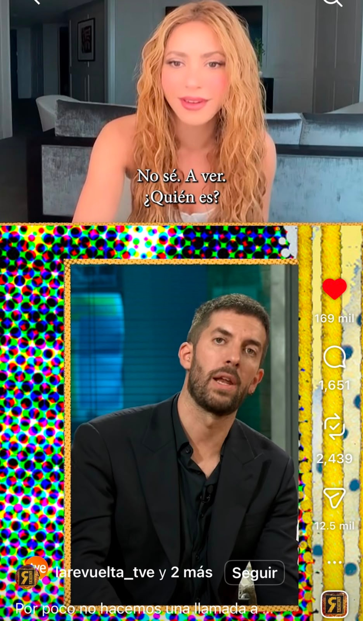 Shakira's funny moment with her assistant in the middle of an interview