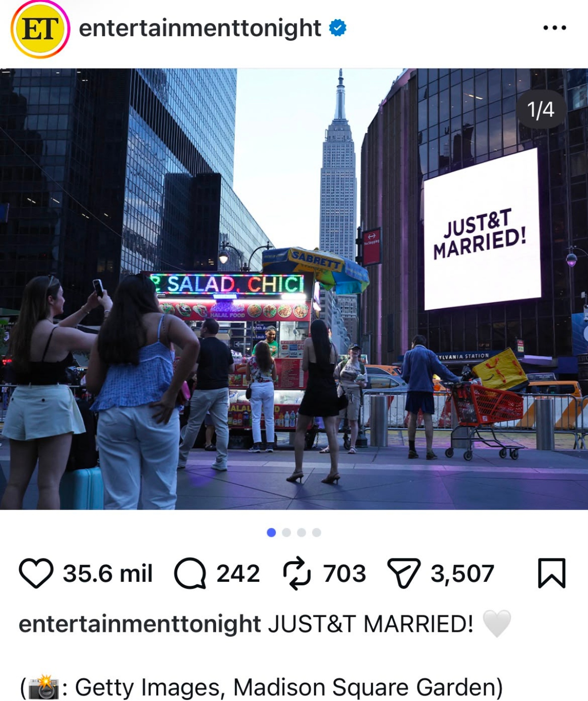swifties apoyaron a Taylor Swift Madison Square Garden boda
