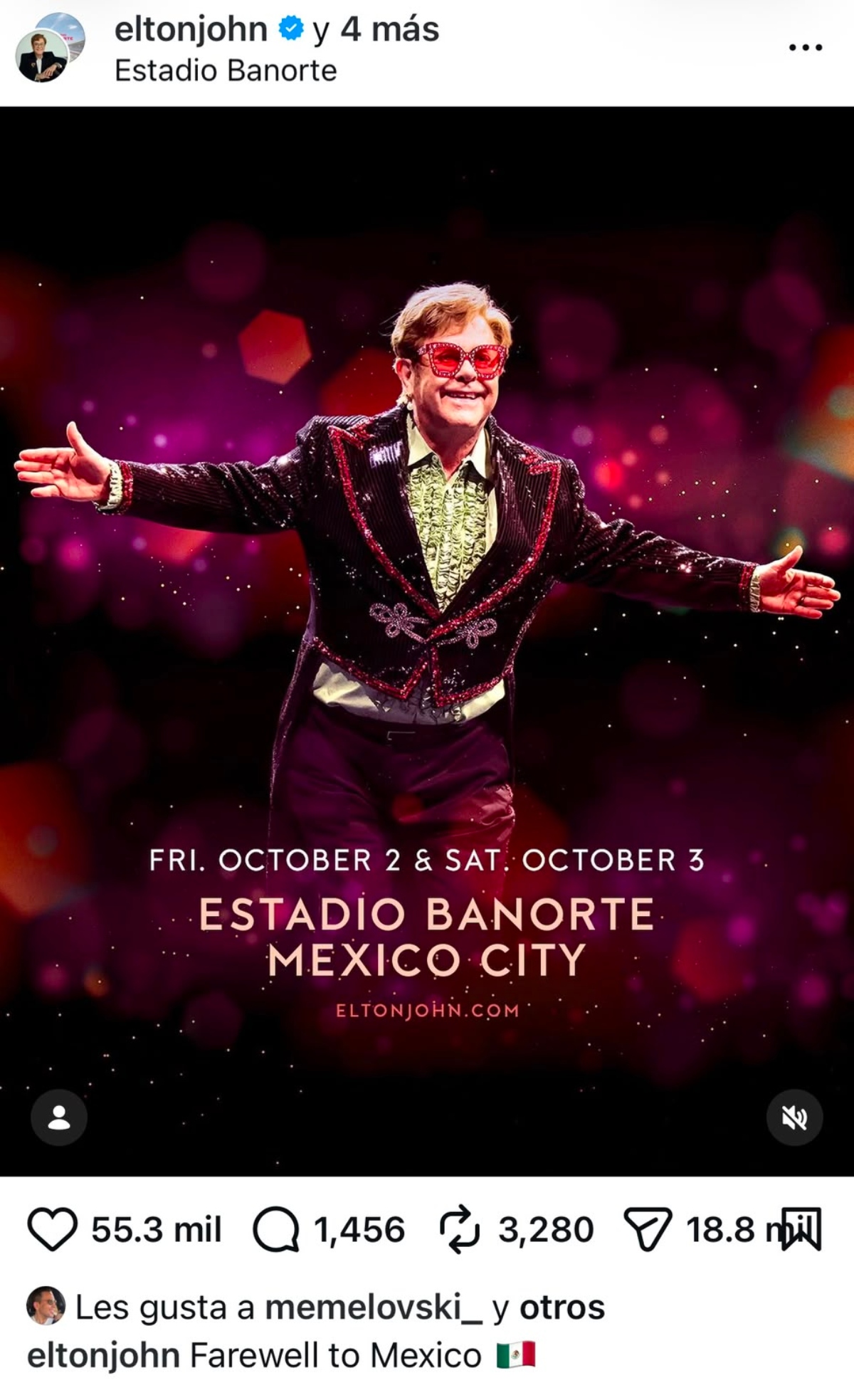 Elton John regresará a la Ciudad de México para conciertos de despedida
