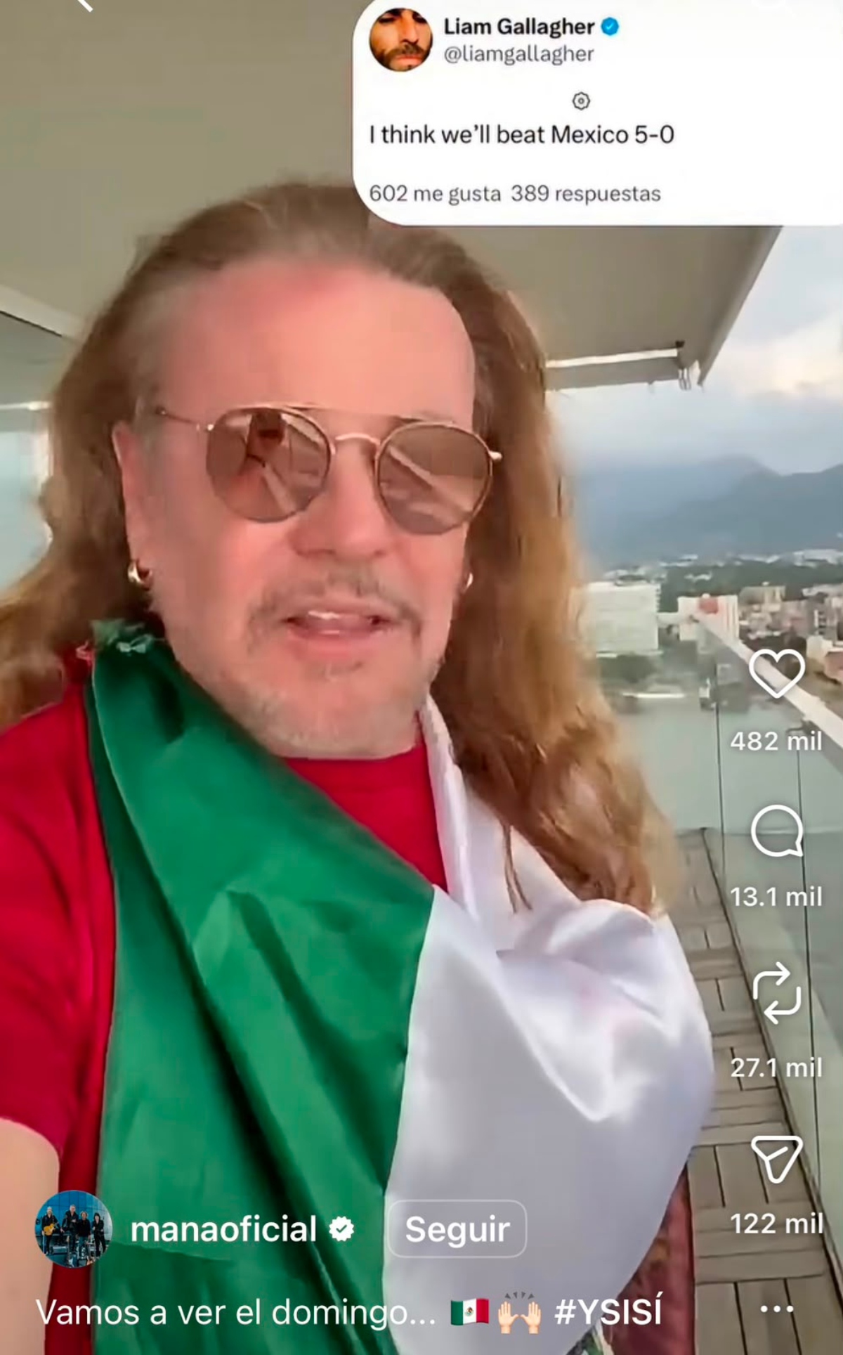 Fher Olvera of Maná Sends a Message to Liam Gallagher of Oasis  