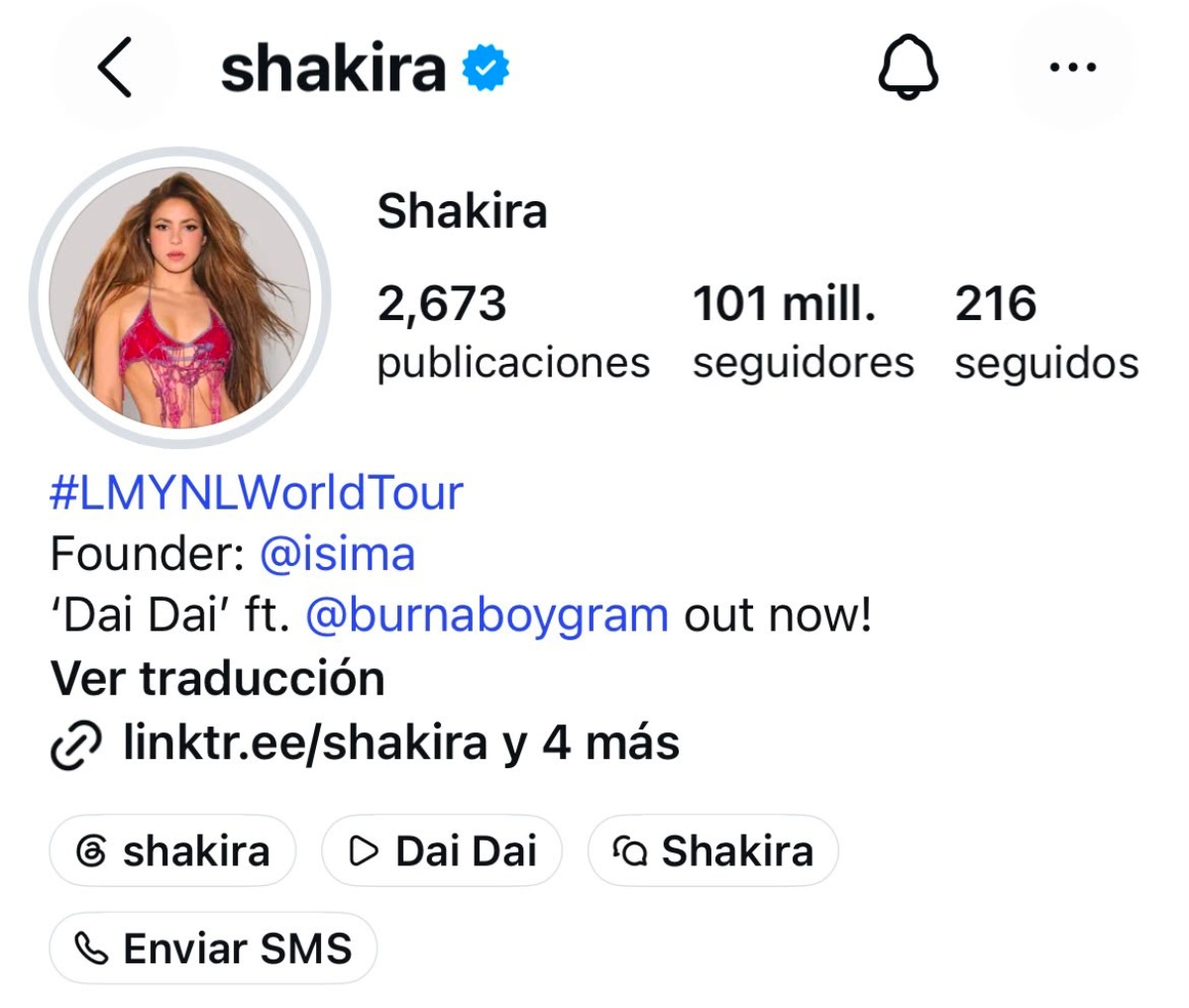 Shakira nuevos récords Ya es la latina más seguida en Instagram