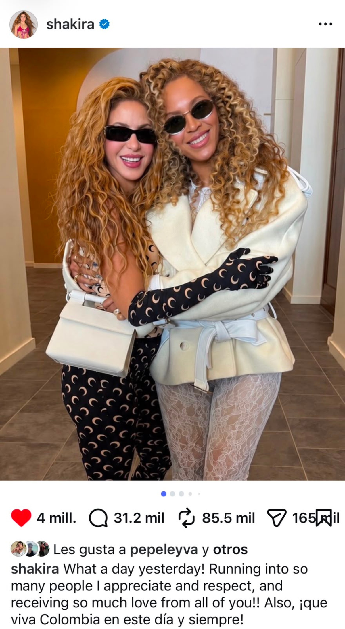 Shakira se reencuentra con Beyoncé en la final del Mundial 