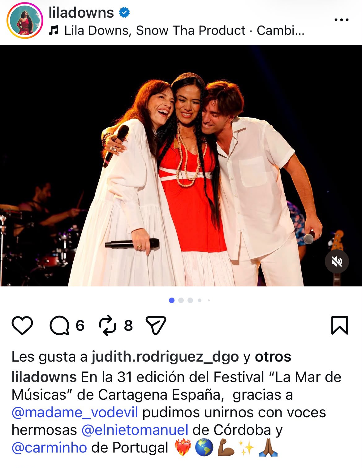 Lila Downs es acreedora al 'Premio La Mar de Músicas'